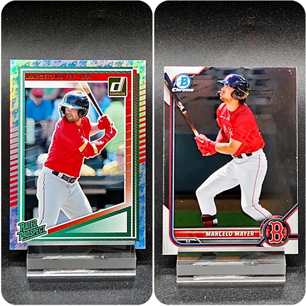 Marcelo Mayer Bowman Chrome Prospect Rockets Foil RC Boston Red Sox Top Prospect
